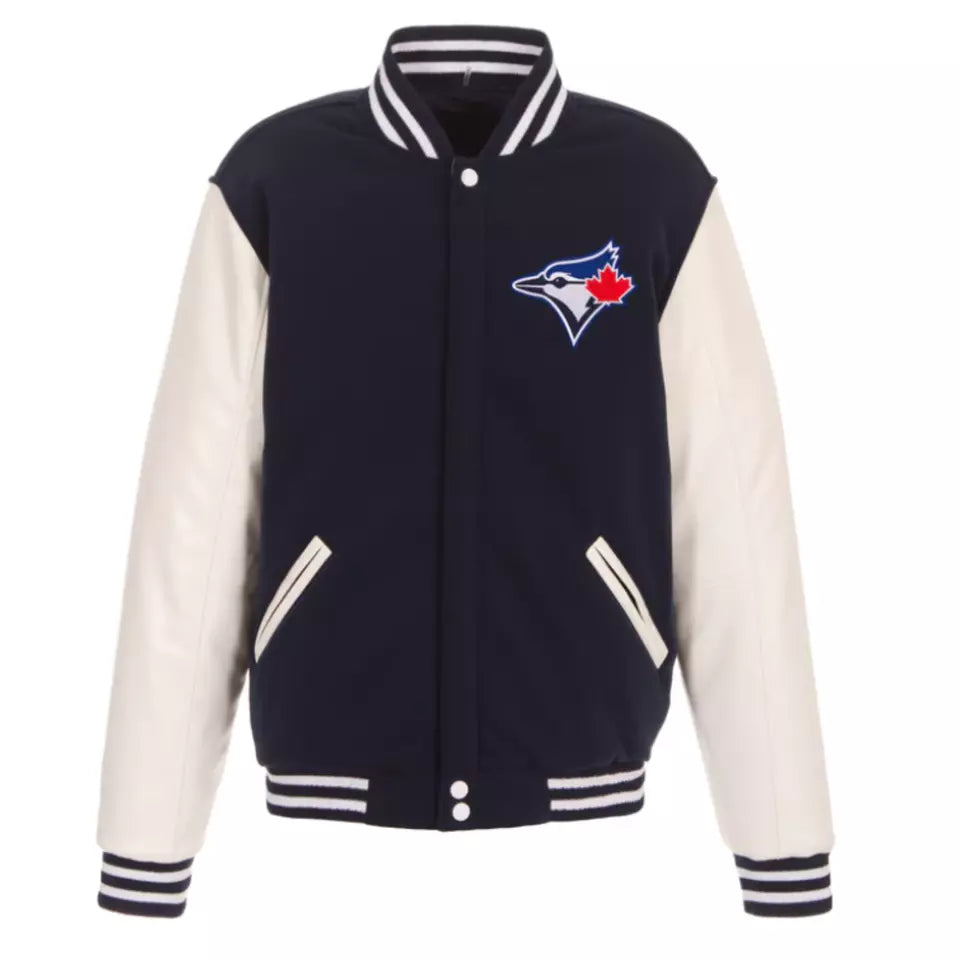 MLB Toronto Blue Jays Letterman Varsity Jacket - Available in Three Colours