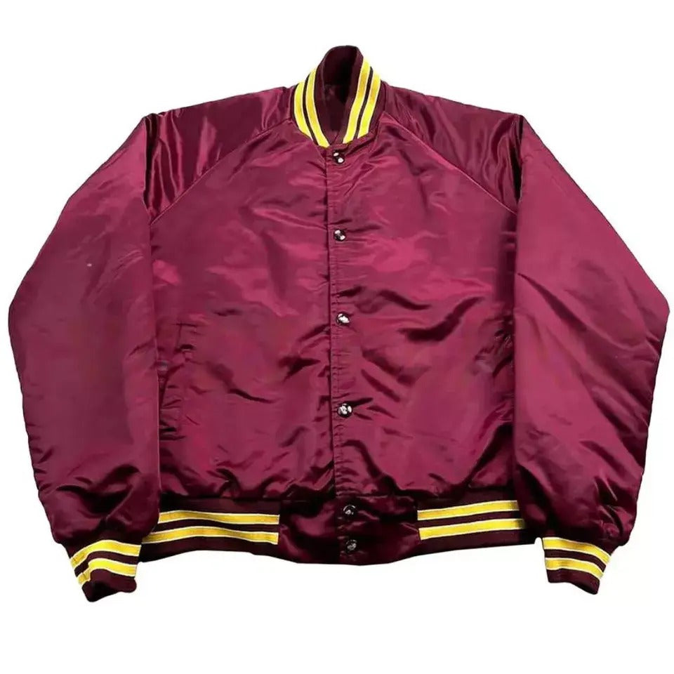 Washington Redskins 1990’s Vintage style Maroon Satin Varsity Jacket - NFL