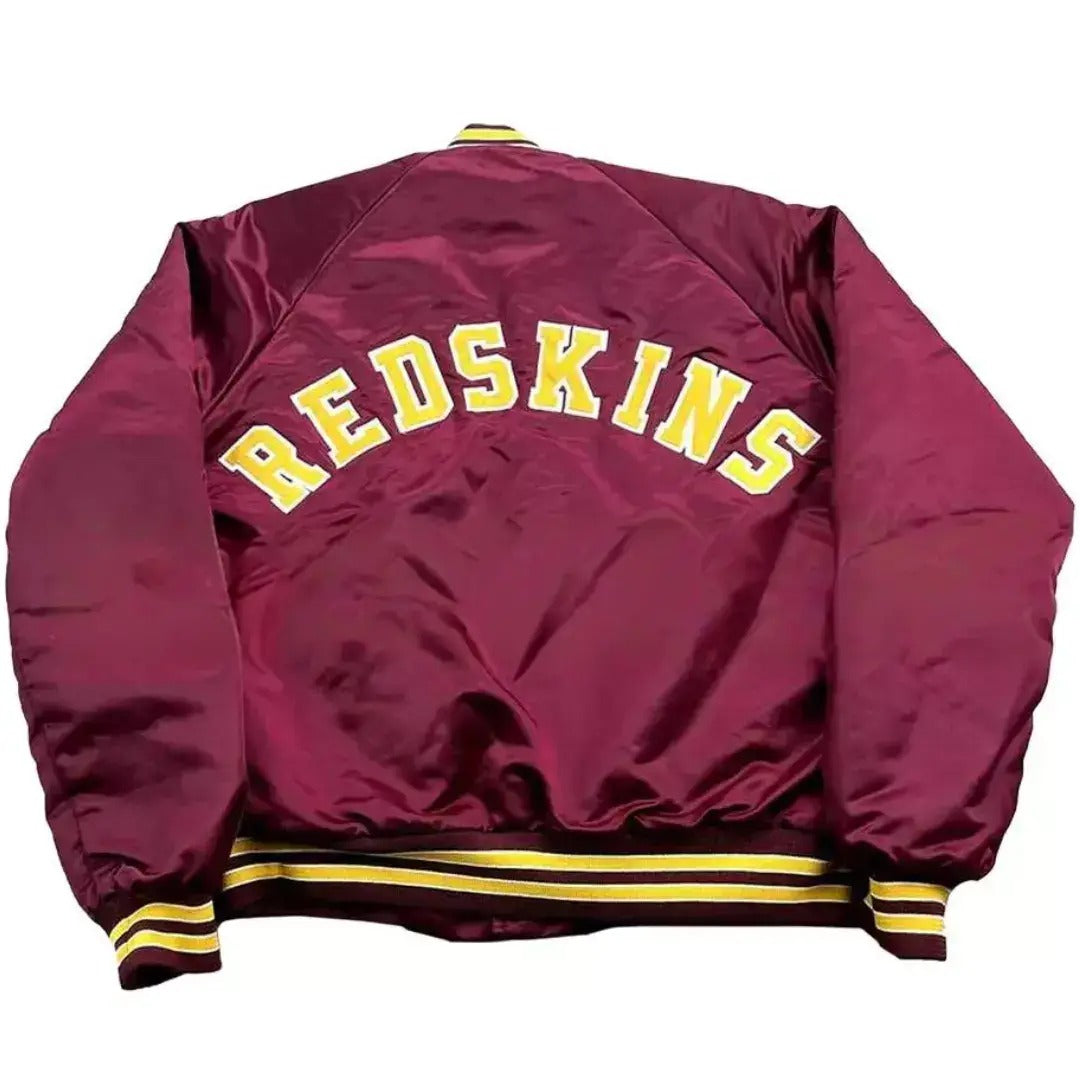Washington Redskins 1990’s Vintage style Maroon Satin Varsity Jacket - NFL