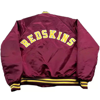 Washington Redskins 1990’s Vintage style Maroon Satin Varsity Jacket - NFL