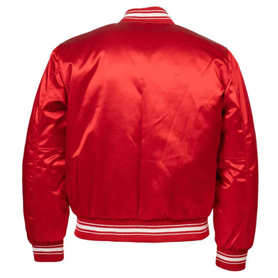 1971 Chicago White Sox Red Satin Bomber Jacket - MLB