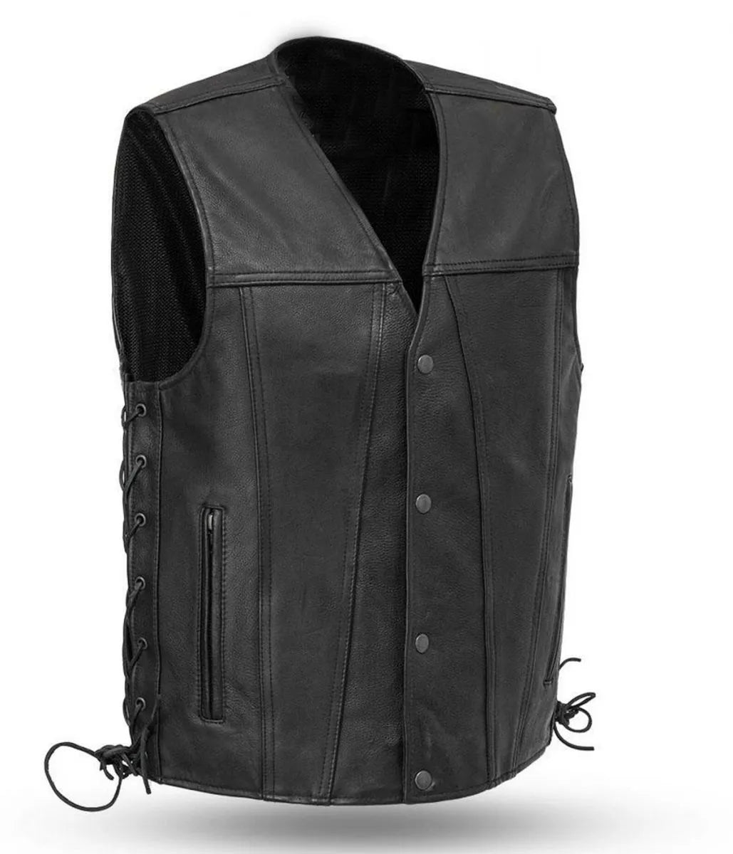 Men Gambler Club Motorcycle Vest