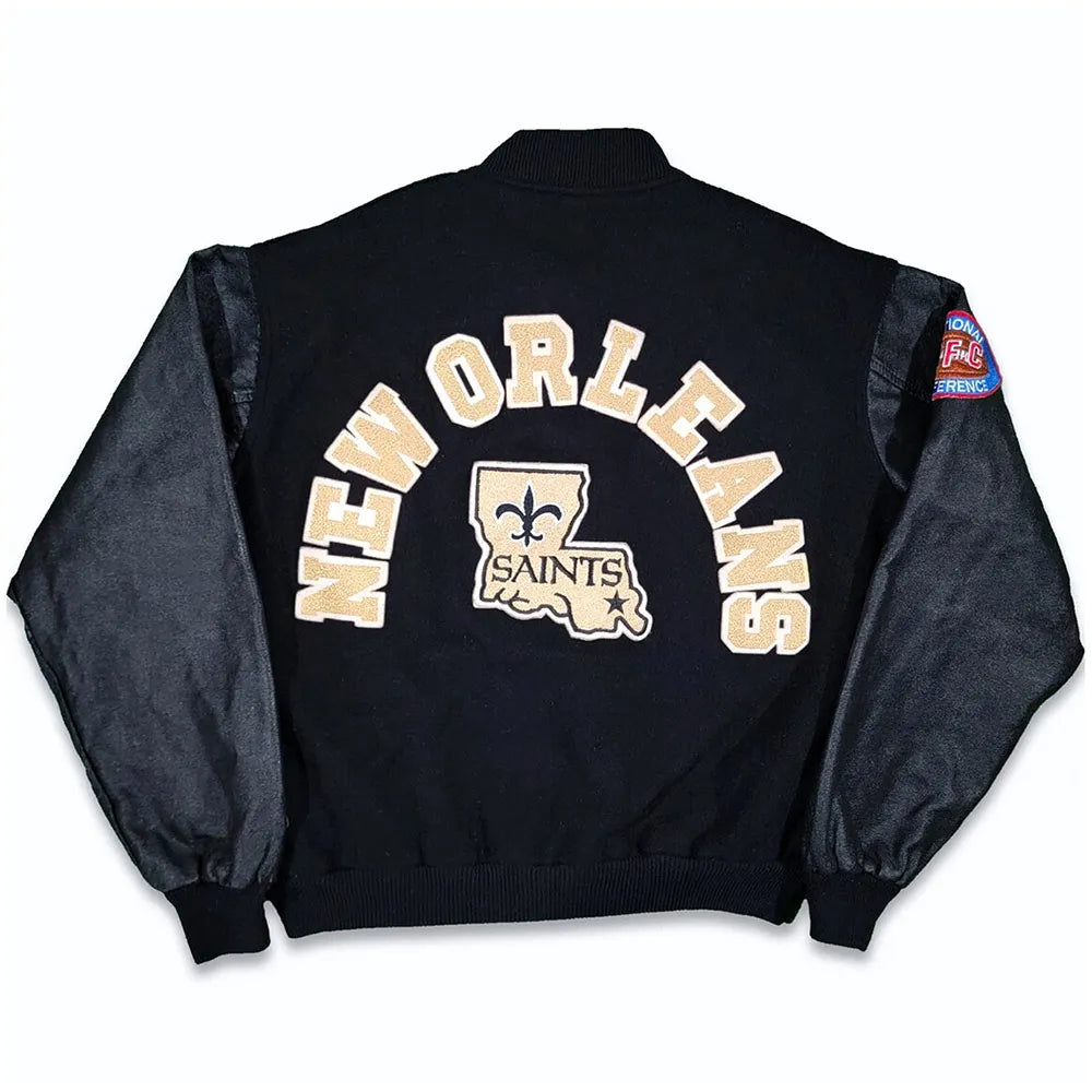 Men 80’s New Orleans Saints Varsity Jacket - NFL