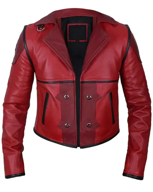 Arcane VI Red Cosplay Leather Jacket
