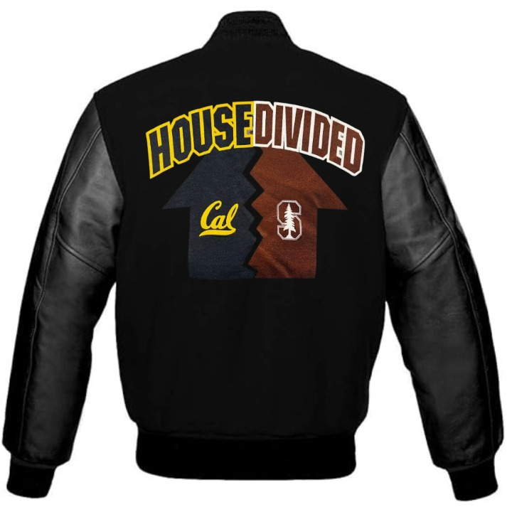 House Divided Two Custom Black Varsity Jackets - NBA