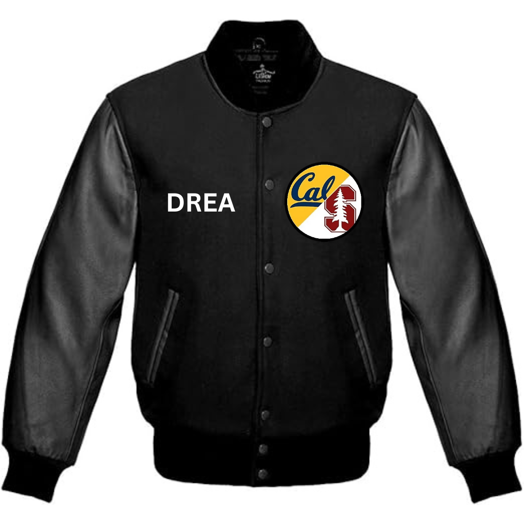 House Divided Two Custom Black Varsity Jackets - NBA
