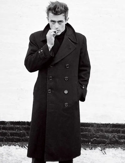 Rebel Without a Cause James Dean black coat