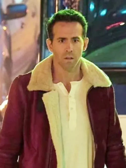 Ryan Reynolds Spirited Shearling Jacket