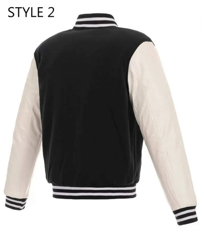 Arizona Coyotes Black and White Varsity Jacket - NHL