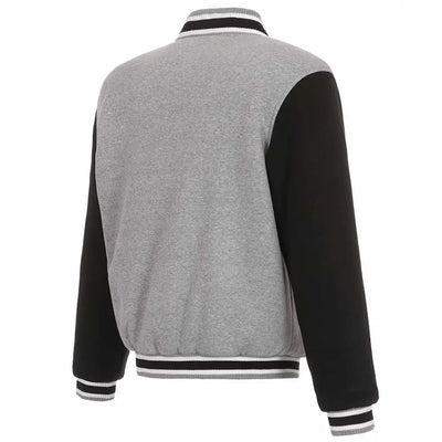 Men Baltimore Ravens Black and Gray Varsity Wool Jacket - NFL