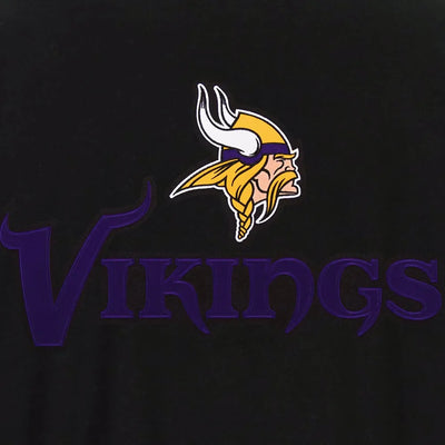 Minnesota Vikings Black & Gray Wool Varsity Jacket - NFL