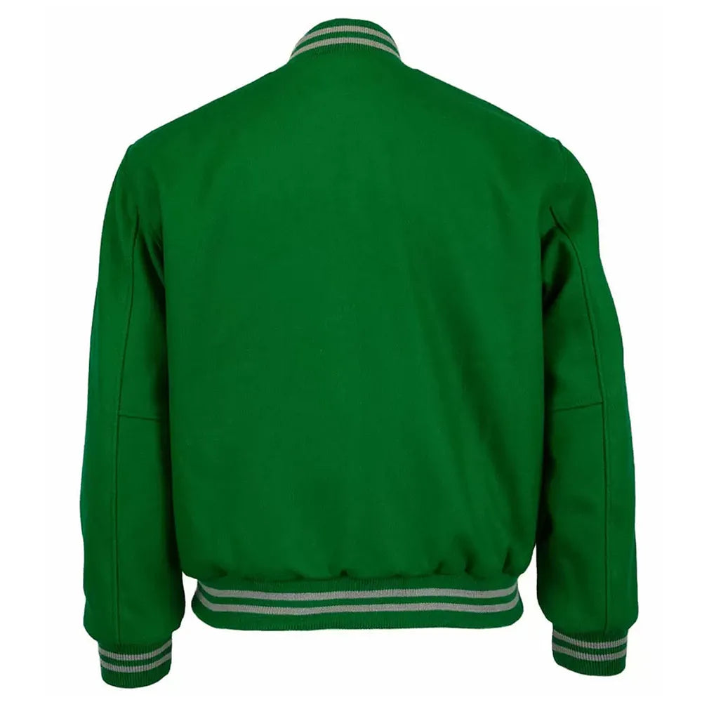 Brooklyn Nets Green Wool Varsity Jacket - MLB