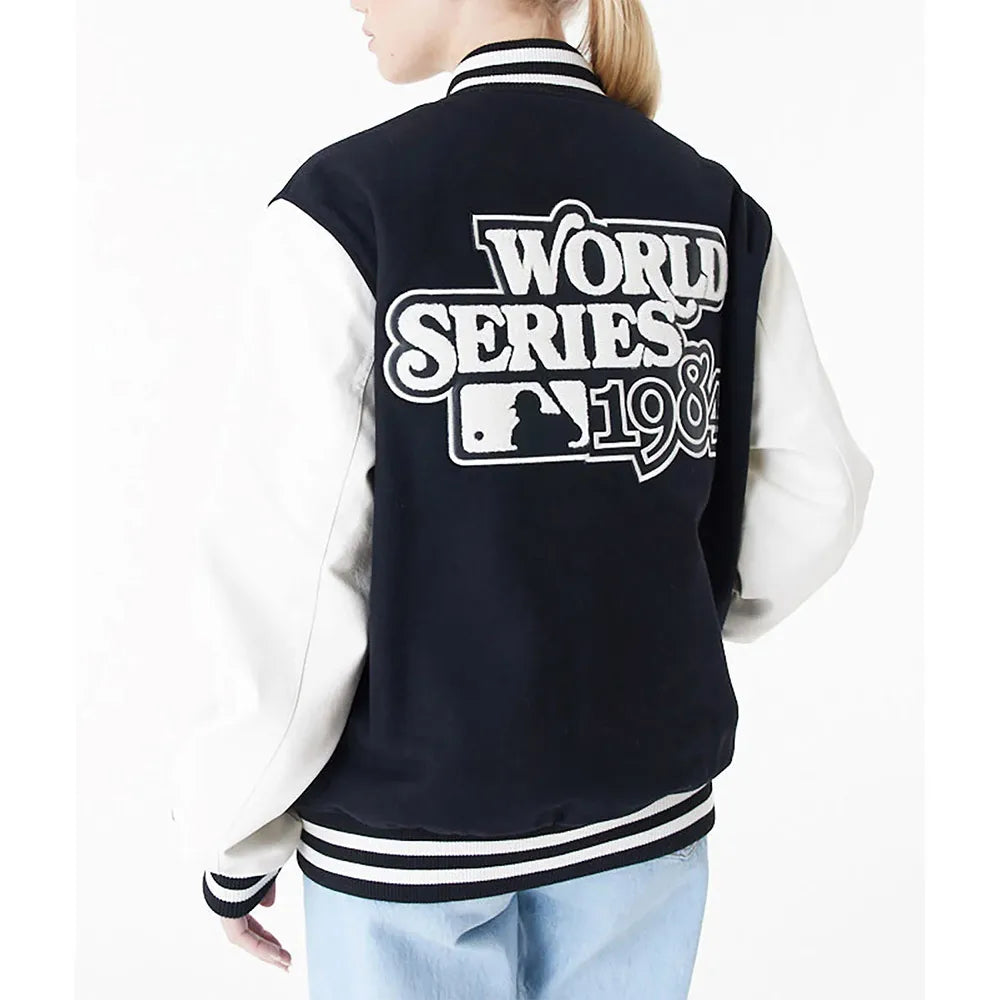 Detroit Tigers World Series 1984 Black Varsity Jacket - MLB