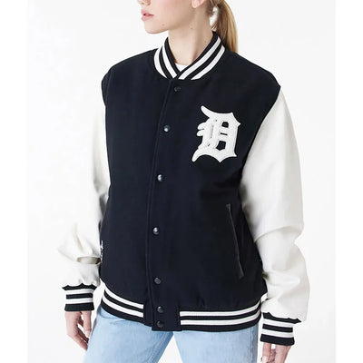 Detroit Tigers World Series 1984 Black Varsity Jacket - MLB