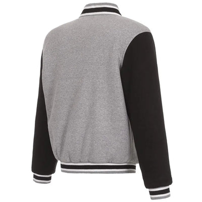 Men Jacksonville Jaguars Gray & Black Wool Varsity Jacket - NFL