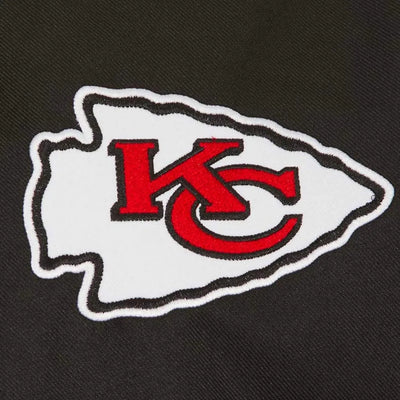 Kansas City Chiefs Poly Twill Black Varsity Jacket - NFL