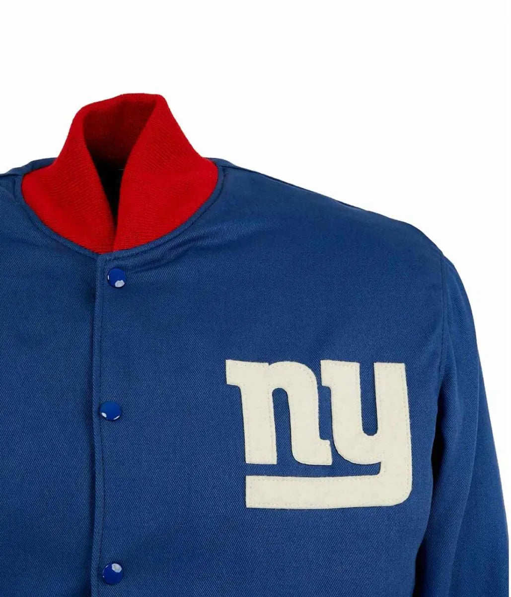 Men 1959 NY Giants Blue Varsity Jacket - NFL