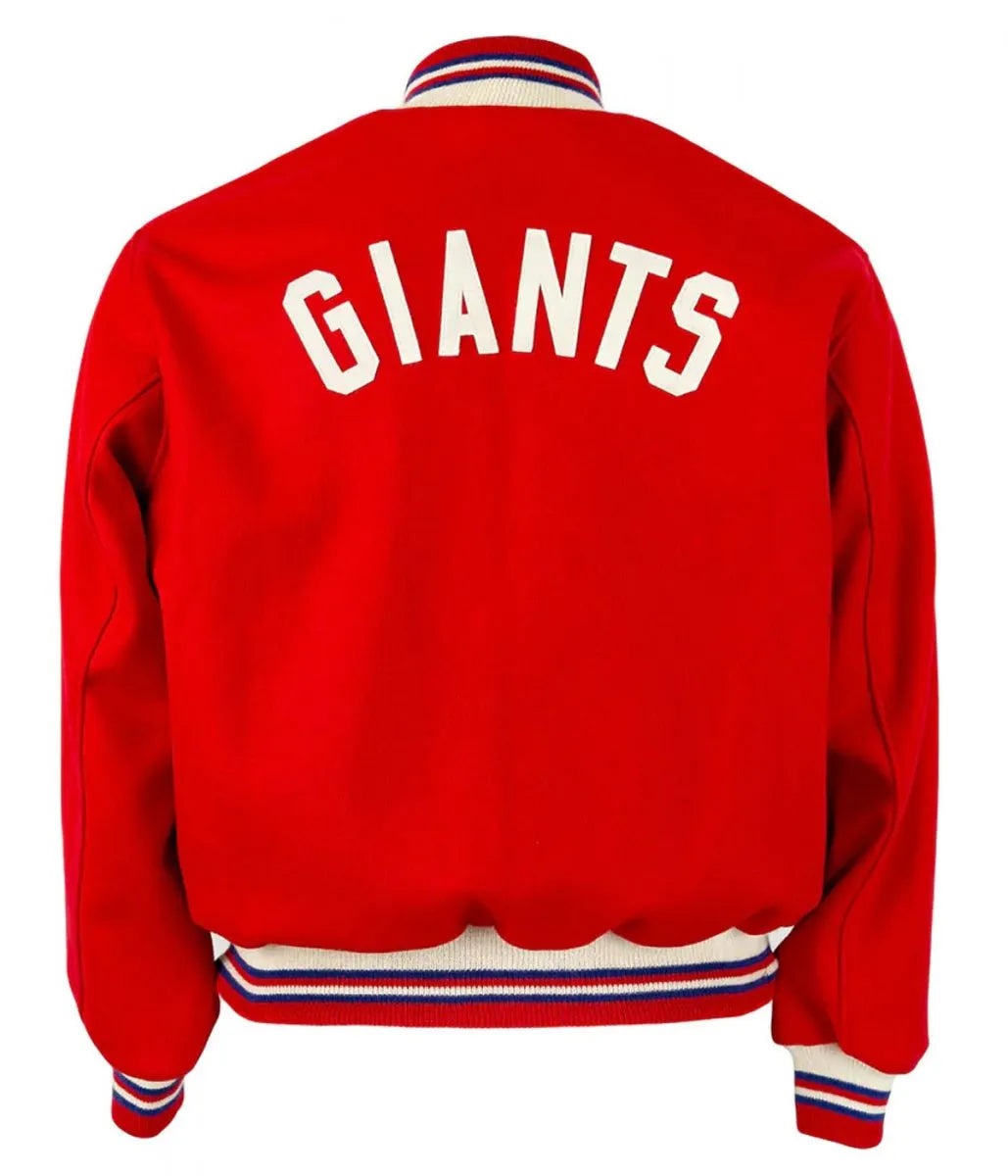 Men NY Giants 1961 Red Wool Varsity Jacket - NFL