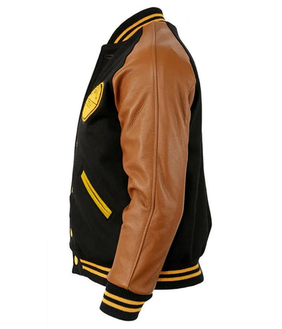 1955 Pittsburgh Steelers Varsity Brown and Black Jacket - NFL