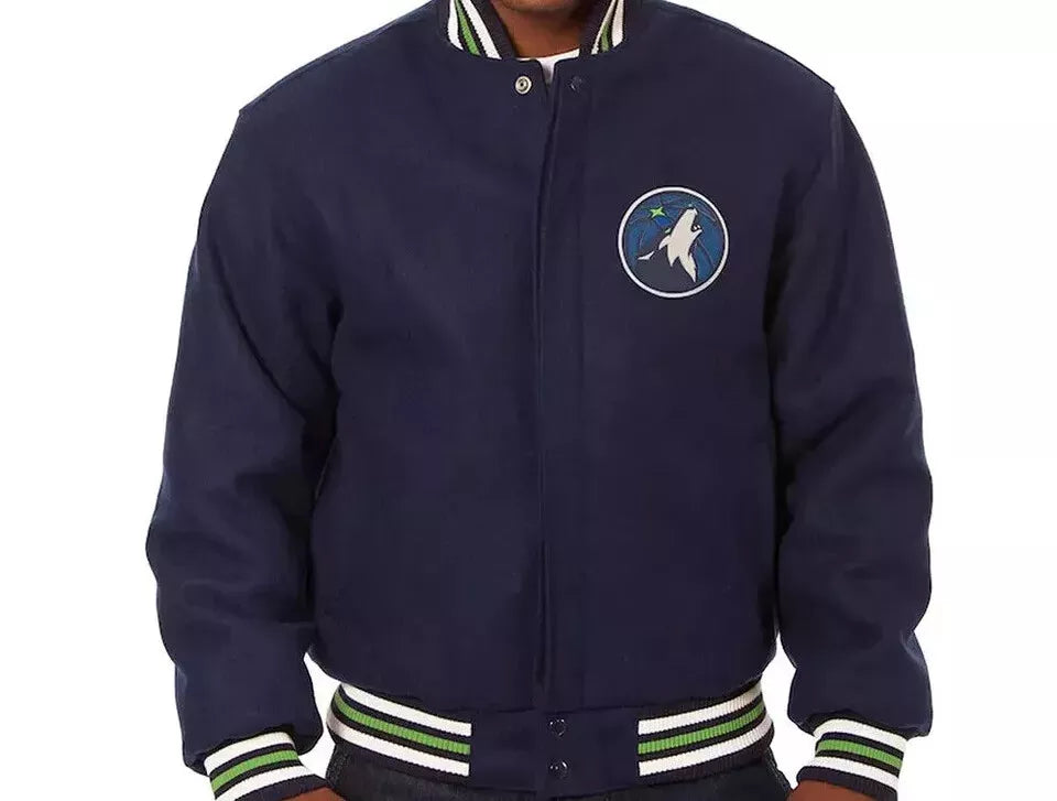 Letterman Minnesota Timberwolves All Wool Varsity Jacket NBA