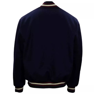 Men Letterman Washington Senators Authentic Full Navy Wool Varsity jacket - MLB