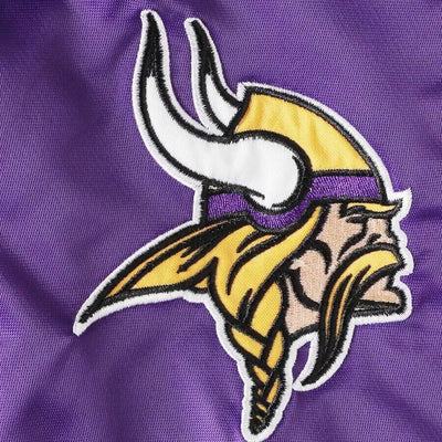 Minnesota Vikings Purple Satin Letterman Varsity Jacket blue - NFL