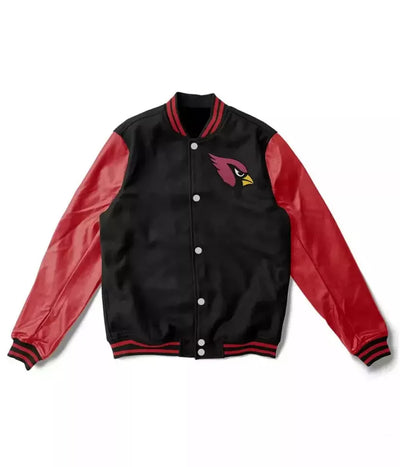 Arizona Cardinals Kids Lettermen Black and Red Varsity Jacket - NFL