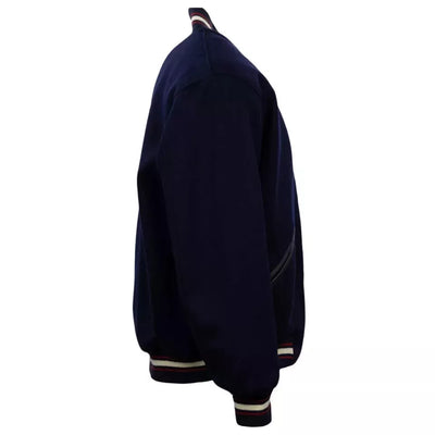 Men Letterman Washington Senators Authentic Full Navy Wool Varsity jacket - MLB