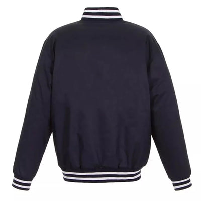 Letterman Tampa Bay Lightning Navy blue All Wool Varsity Jacket  - NHL