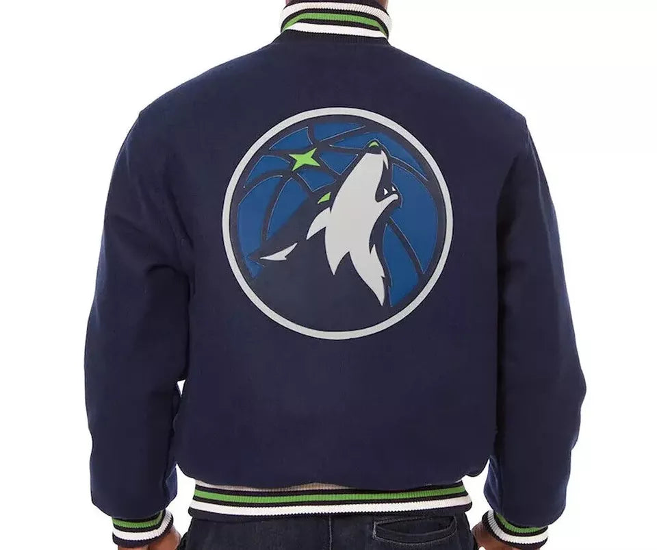 Letterman Minnesota Timberwolves All Wool Varsity Jacket NBA