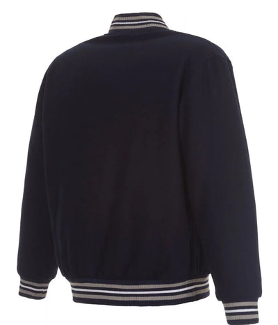 Men Winnipeg Jets Navy Blue Wool Varsity Jacket - NHL